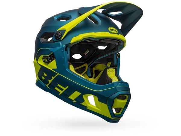 Bell Helmets Super DH MIPS, Heldekkende hjelm, Innformet, Hjelmvisir, Matt