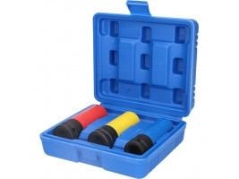 Brilliant Tools BT691005, Støpselsett, 1/2", Metrisk, 3 hoder, 17,19,21 mm, Aluminium
