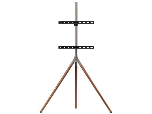 One For All Tripod universalt TV-stativ mørkt (32-65"), 165,1 cm (65"), 200 x 100 mm, 400 x 400 mm, 0 - 360°, 360°, Valnøtt, Grå