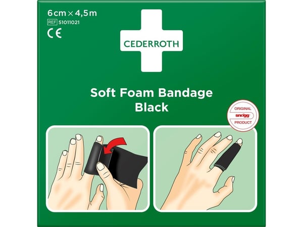 Soft Foam Bandage Sort 6cm x 4,5m