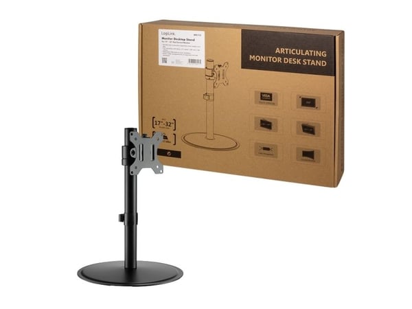 LogiLink BP0110, Frittstående, 8 kg, 43,2 cm (17"), 81,3 cm (32"), 100 x 100 mm, Sort