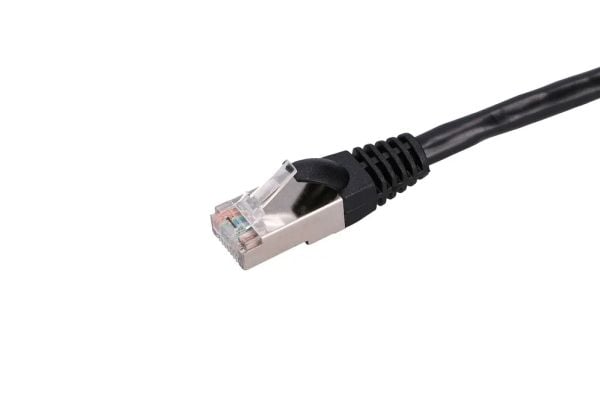 Extralink - Patch-kabel - RJ-45 (hane) till RJ-45 (hane) - 10 m - 5.6 mm - FTP - CAT 5e - inomhus, formpressad, hakfri - svart
