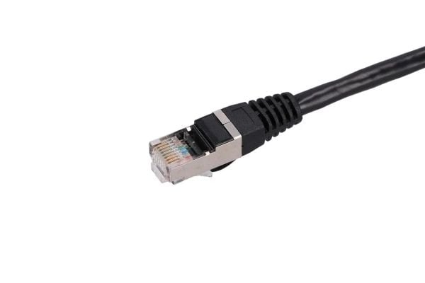 Extralink - Patch-kabel - RJ-45 (hane) till RJ-45 (hane) - 10 m - 5.6 mm - FTP - CAT 5e - inomhus, formpressad, hakfri - svart