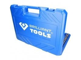 Brilliant Tools BT023172, Støpselsett, 1/2", Imperisk, 172 hoder, 1-1/4,1/2,3/8", 465 mm