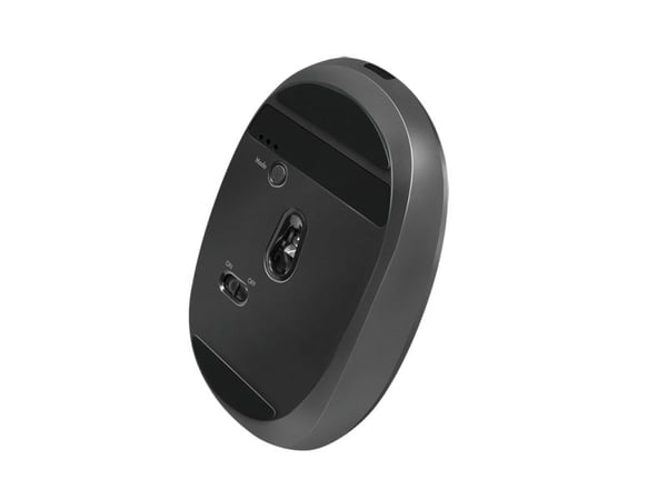 LogiLink ID0204, Ambidekstriøs, RF trådløs + Bluetooth, 1600 DPI, Sort