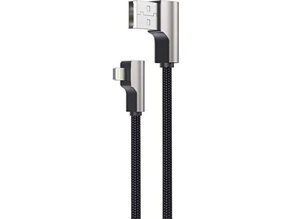 AUKEY CB-AL01 Lajittele OEM ultrakestävä nailon Quick Charge Lightning-USB-kaapeli | 2m | MFi Apple-sertifiointi