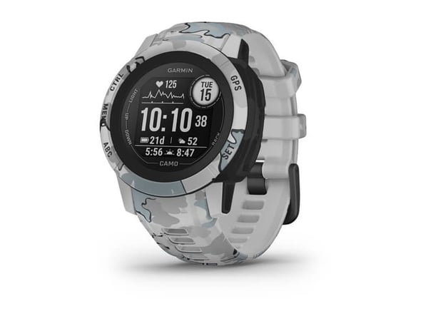 Garmin Instinct 2S - Camo Edition - 40 mm - mist camo - sportsur med bånd - silikon - håndleddstørrelse: 112-180 mm - monokrom - 32 MB - Bluetooth,...
