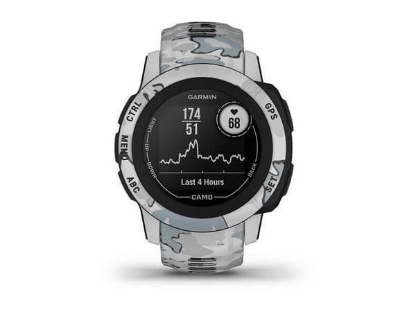Garmin Instinct 2S - Camo Edition - 40 mm - mist camo - sportsur med bånd - silikon - håndleddstørrelse: 112-180 mm - monokrom - 32 MB - Bluetooth,...