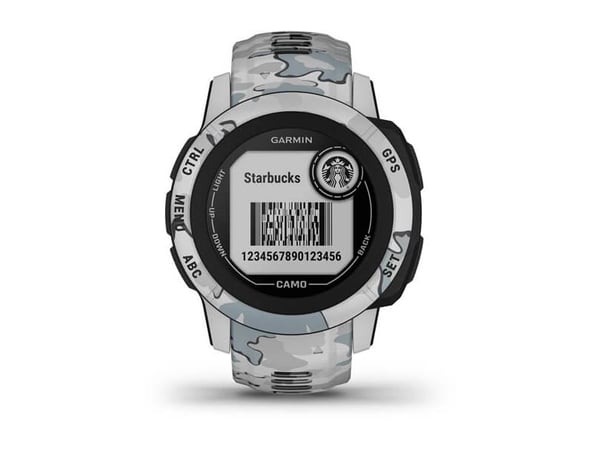 Garmin Instinct 2S - Camo Edition - 40 mm - mist camo - sportsur med bånd - silikon - håndleddstørrelse: 112-180 mm - monokrom - 32 MB - Bluetooth,...