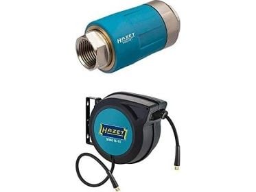 HAZET 9040N-10, Vegg-montert Hjul, Automatisk, Sort, Blå, Plast, Polymer, Vegg-montert, 15 m