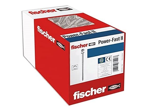 Fischer 670512, Skru, Metall, Tre, Generell nytte, Delgjenge, Flathode