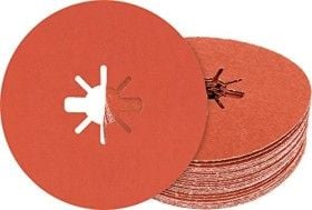 Bosch R782 - Slipeskive - for rustfritt stål - 25 deler - 125 mm - X-LOCK - grovkorn: K120 - for GWX Professional 750-125