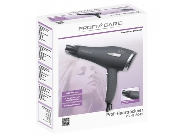ProfiCare PC-HT 3045 - Hårtork - antracit/silver