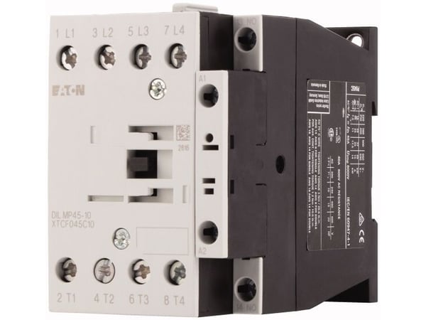 Eaton DILMP45-10(230V50HZ,240V60HZ), Kontaktori, Musta, Valkoinen, IP00, 58 mm, 138 mm, 85 mm
