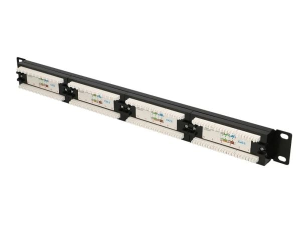 Extralink - Patch-panel - rackmontering - CAT 6 - UTP - RJ-45 X 24 - 1U - 19"