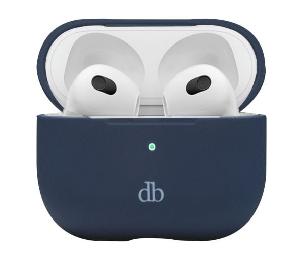 dbramante1928 Costa Rica - Fodral laddningsfodral för trådlösa öronsnäckor - silikon, återvunnen plast - havsblå - för Apple AirPods (3:e generatio...