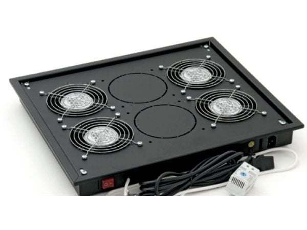 Triton - Systemviftebrett - med 4 kjølevifter, termostat - RAL 9005