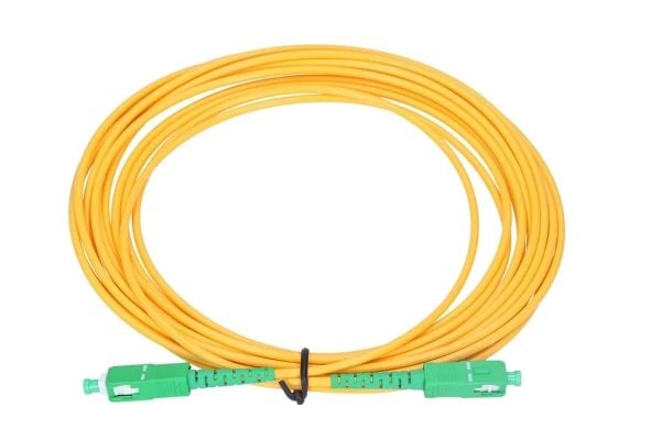 Extralink - Koblingskabel - SC/APC-enkeltmodus (hann) til SC/APC-enkeltmodus (hann) - 1 m - 3 mm - fiberoptisk - simpleks - G.652D