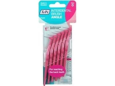 TePe TePe Vinkel 0,4 mm Interdentalbørste 6 stk TePe TePe Vinkel 0,4 mm Interdentalbørste 6 stk