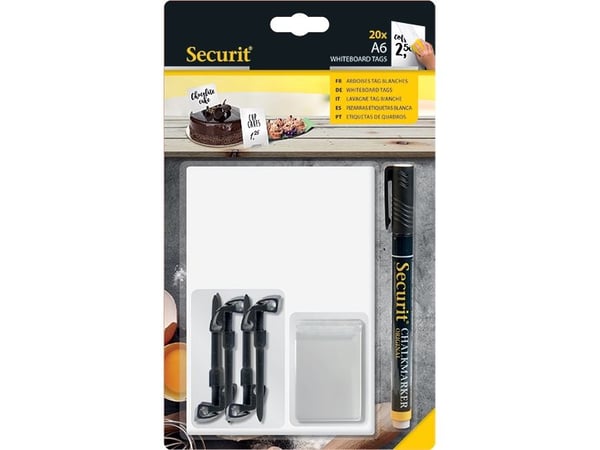 Securit TAG-A6-BL, Hvit, Blokk, Luktfri, 1 stykker
