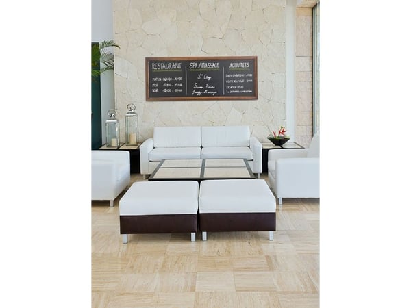 Securit WBL-DB-150, 560 x 1500 mm, Melamiini, Metalli, Hartsi, Puu, Musta, Ruskea