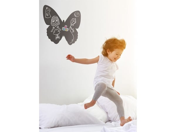 Securit FB-BUTTERFLY, 300 x 500 mm, Melamiini, Hartsi, Velcro, Musta