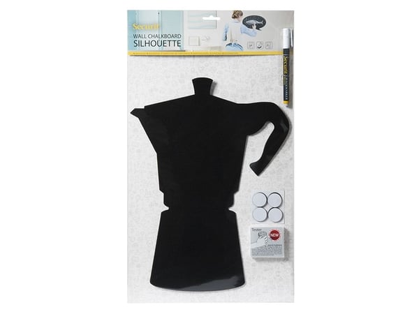 Securit FB-MOKA, 300 x 500 mm, Melamiini, Hartsi, Velcro, Musta