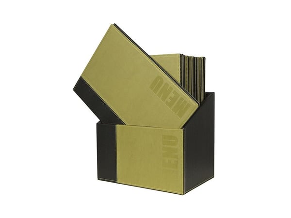 Securit MC-BOX-TRA4-GR, A4, Metall, PU lær, Grønn, Matt, Lakk, Plastikk, Avrundede hjørner