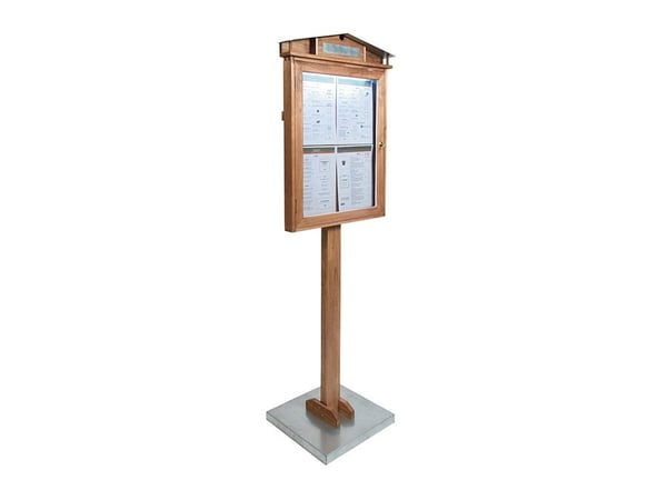 Securit MCS-4A4-WLR-SET, Informasjonsvisning, Betong, Plastikk, Tre, Zink, Tre, Vertikal, 650 mm, 90 mm