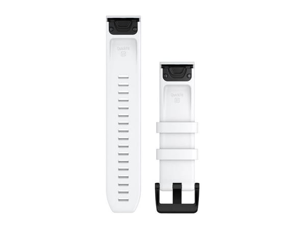 Garmin GARMIN GARMIN Silikoni-rannehihna QuickFit 22 (valkoinen/musta solki)