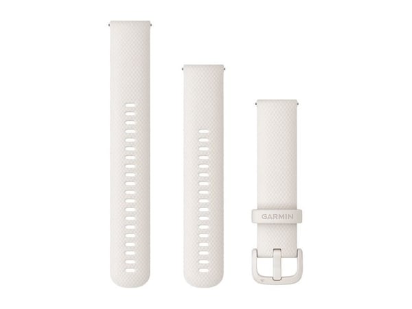 Pikavapautettava 20 silikonirannehihna (Misty White/Misty White solki) (010-12924-80)