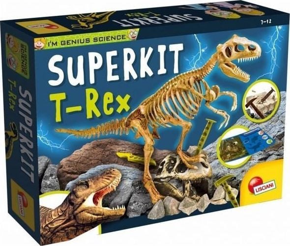 Lisciani I''m a genius super kit T-Rex, Utgravingssett, Paleontology, 7 år