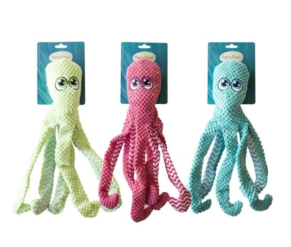 Party Pets Elite Ove the Octopus 40 cm - blandade färger