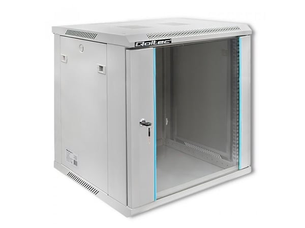Qoltec - Räkkikaappi - grå - 12U - 19"