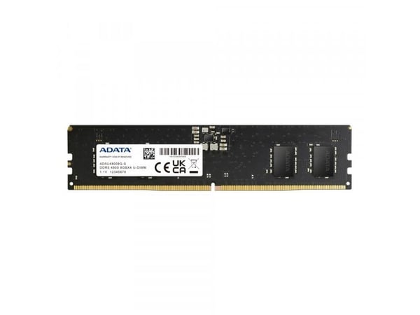 ADATA - DDR5 - modul - 8 GB - DIMM 288-pin - 4800 MT/s / PC5-38400 - CL40 - 1.1 V - ej buffrad - on-die ECC - svart