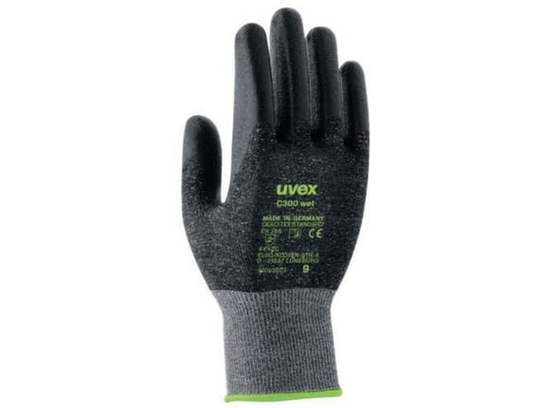 Uvex C300 wet, Svart, Grå, Vuxen, Vuxen, Unisex, 1 styck, Polyeten, Viskos, Polyamid, Glasfiber