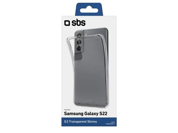 SBS TESKINSAS22T, Etui, Samsung, Galaxy S22, 15,5 cm (6.1"), Gjennomsiktig