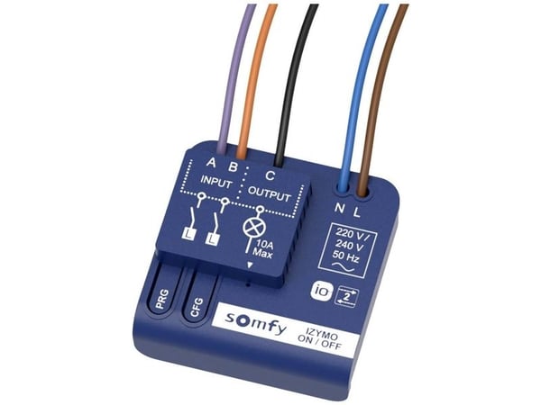 SOMFY 1822649 Upotettava vastaanottimen valo on/off io (1822649)