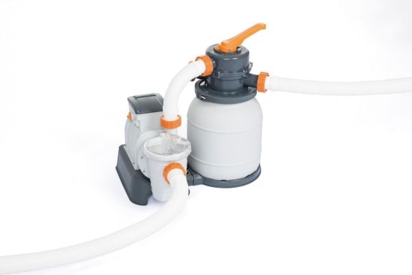 Bestway 58497, Sandfiltreringssæt, Sort, Orange, Hvid, Pool over jorden, 5700 L, 1100 L, 42300 L