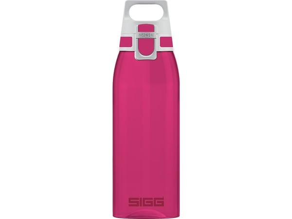 SIGG Total Color Berry, 1000 ml, Daglig användning, Fysisk träning, Idrott, Rosa, Vit, Tritan, Vuxen, Monokromatiskt