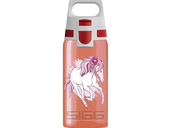 SIGG VIVA ONE Horse Club, 500 ml, Daglig användning, Orange, Vit, Polypropylen (PP), Barn, Bild