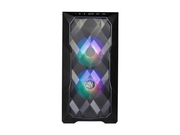 Cooler Master MasterBox TD300 MESH - Tower - micro ATX - sidepanel med vindu (herdet glass) - ingen strømforsyning (ATX) - svart - USB/lyd