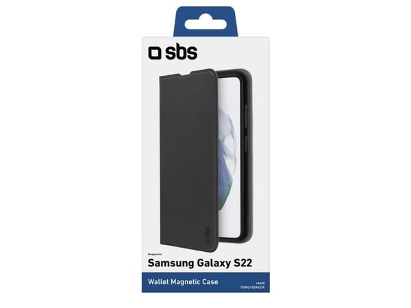 SBS TEBKLITESAS22K, Lommebokveske, Samsung, Galaxy S22, 15,5 cm (6,1"), Svart