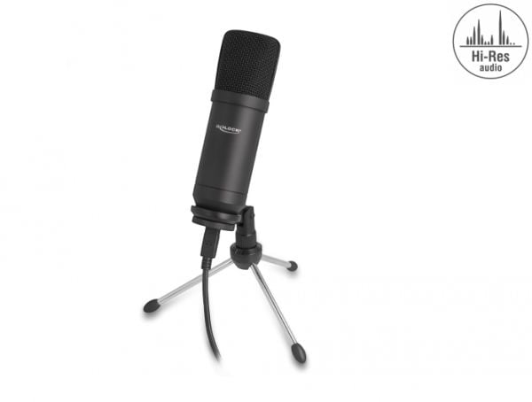 Delock - Mikrofon - USB - sortera