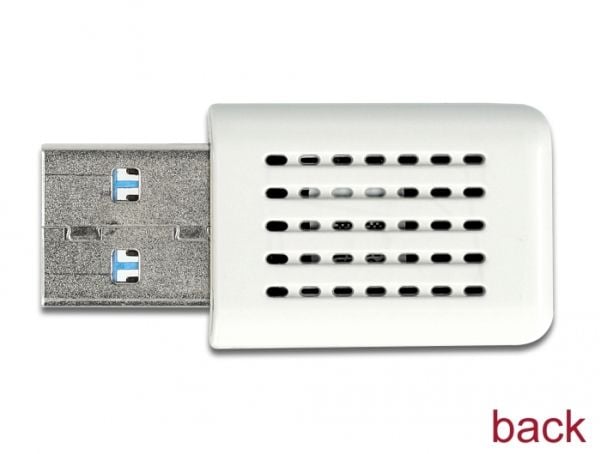 DeLOCK 12770, Langaton, USB, WLAN, 5000 Mbit/s, Valkoinen