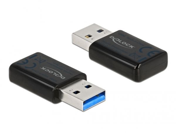 Delock Micro Stick 867 - Nettverksadapter - USB 3.0 - Wi-Fi 5 - svart