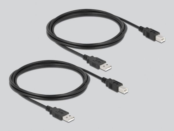 Delock - USB-periferdelesvitsj - 4 x USB 2.0 - veggmonterbar, overflatemonterbar