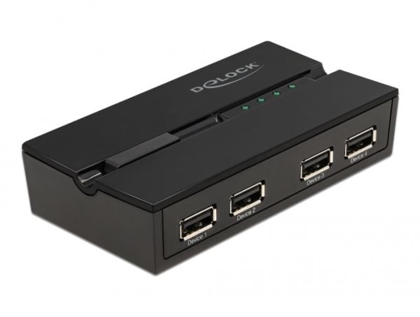 Delock - USB-periferdelesvitsj - 4 x USB 2.0 - stasjonær