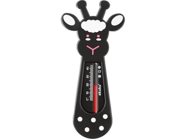 Akuku A0494 badetermometer, svart, til badekar