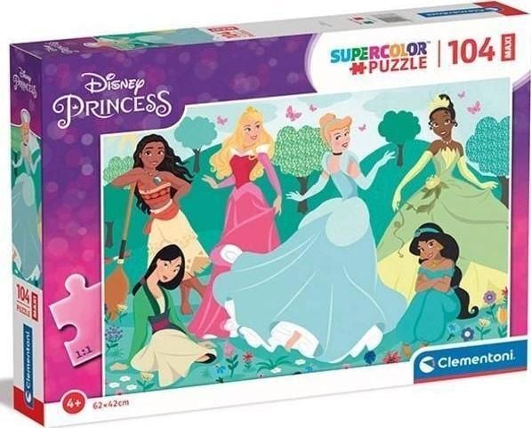 Clementoni Supercolor Disney Princess, 104 stykker, Tegneserier, 4 år